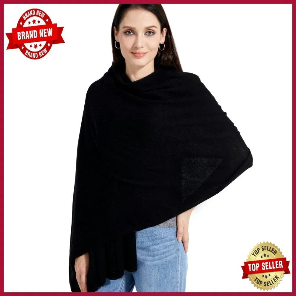 Extra Large Cashmere Blend Wrap Scarf Shawl Travel Blanket 87x28